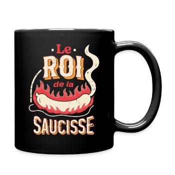 Le Roi de la Saucisse - Mug uni - noir - Droite