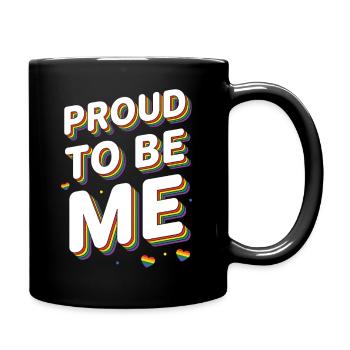 Pride Month LGBT – Stolz darauf, ich zu sein - Tasse einfarbig - Schwarz - Rechts
