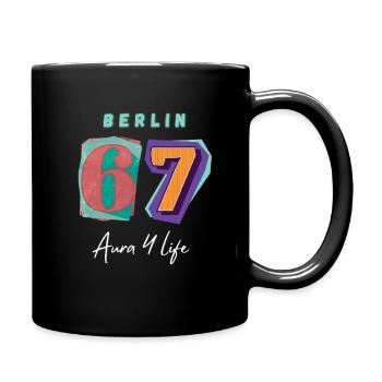 Berlin_67_Aura_4_Life - Tasse einfarbig - Schwarz - Rechts
