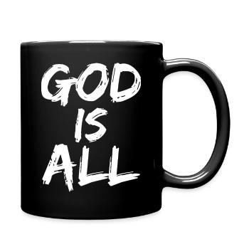 Dieu est tout - Mug uni - noir - Droite