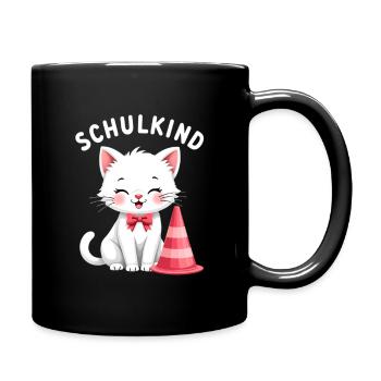 Schulkind 2026 Einschulung 2026 Schulanfang - Tasse einfarbig - Schwarz - Rechts