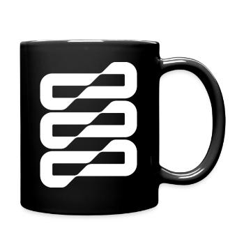 Flowwave-Stripes Abstract - Tasse einfarbig - Schwarz - Rechts