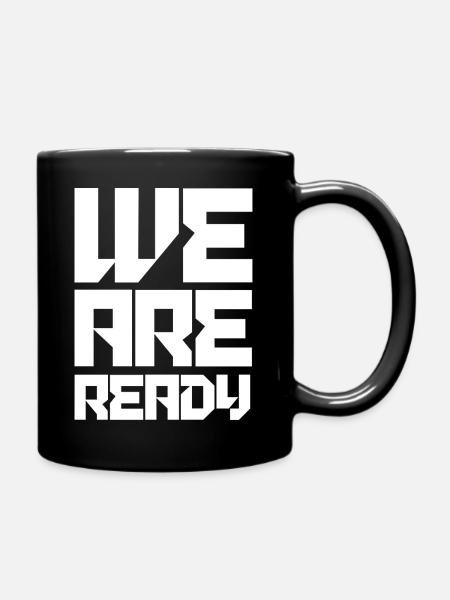 We are ready football - Mug uni - noir