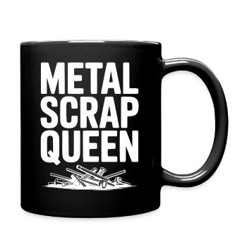 Reine des ferrailles métalliques - Mug uni - noir - Droite