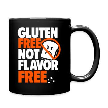 Gluten Free Not Flavor Free - Full Colour Mug - black - Right
