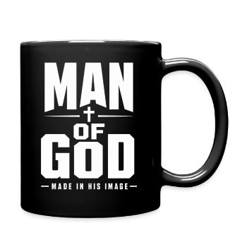 Man Of God Made In His Image Christlicher Glaube - Tasse einfarbig - Schwarz - Rechts