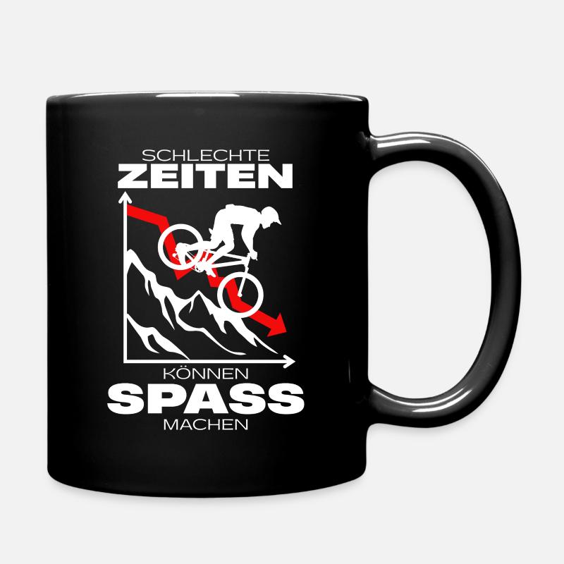 Fahrradhelden gegen schlechte Zeiten - Tasse einfarbig - Schwarz
