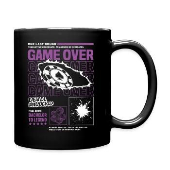 Game Over Bachelor Party Design - Full Colour Mug - black - Right