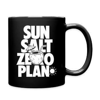 Sun Salt Zero Plan Tropical Design - Full Colour Mug - black - Right