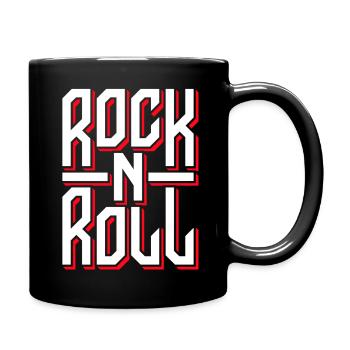 Mutiges Rock'n'Roll-Typografie-Design - Tasse einfarbig - Schwarz - Rechts