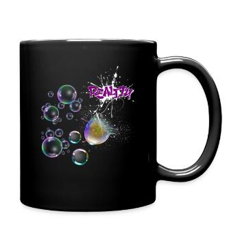 Reality Splash Neon Bubbles - Full Colour Mug - black - Right