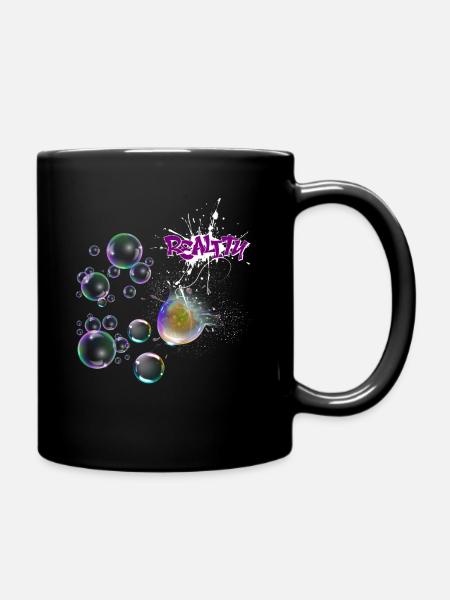 Reality Splash Neon Bubbles - Full Colour Mug - black