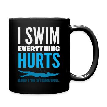 Dictons drôles de nageurs et conception de clubs de natation - Mug uni - noir - Droite