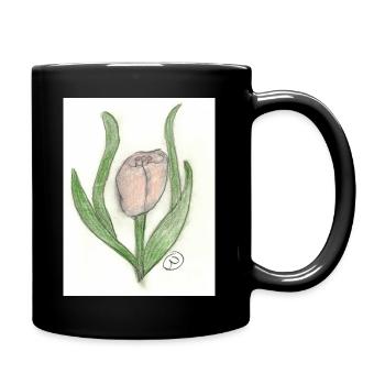 Tulpe - Tasse einfarbig - Schwarz - Rechts