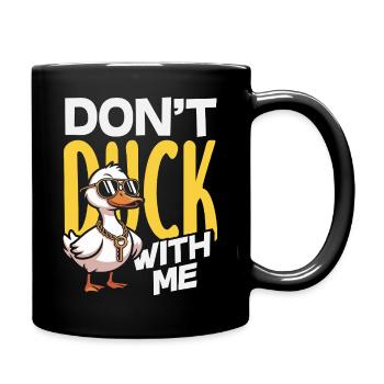Motifs drôles de canards Citons amoureux de canards - Mug uni - noir - Droite