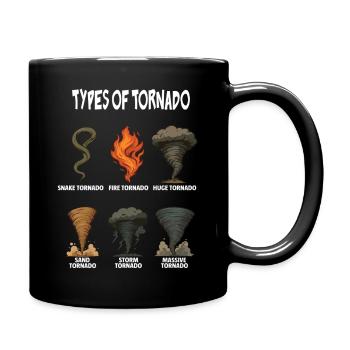 types of tornado Weather tornado chasing Vintage - Full Colour Mug - black - Right