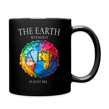 La Terre sans art - Mug uni - noir - Droite