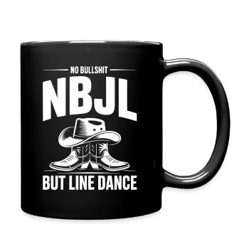 NBJL – No Bullshit Just Line Dance - Full Colour Mug - black - Right