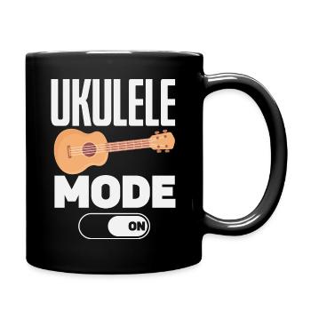 Funny Ukulele Designs and Sayings - Full Colour Mug - black - Right