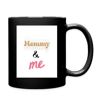 Mommy & Me Lettering Duo Design - Full Colour Mug - black - Right