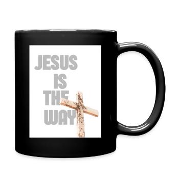 Graphique de Jésus est la Croix - Mug uni - noir - Droite