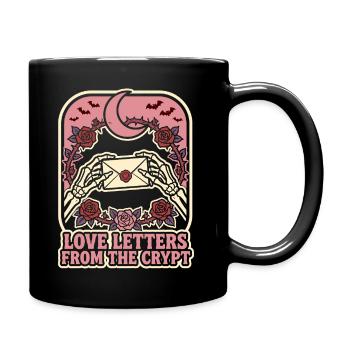 Love Letters From The Crypt - Tasse einfarbig - Schwarz - Rechts