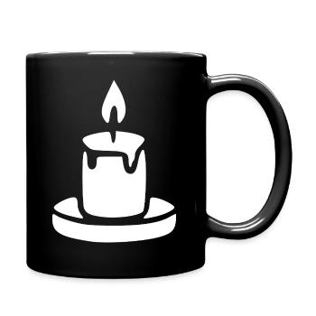 Candle Meditation Gift - Full Colour Mug - black - Right