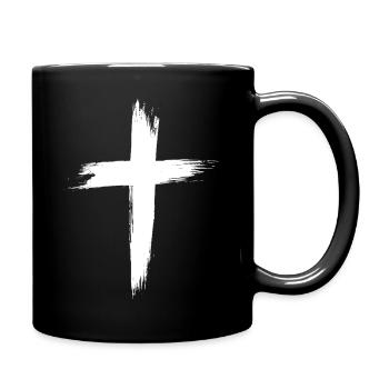 Christen Kreuz - Tasse einfarbig - Schwarz - Rechts