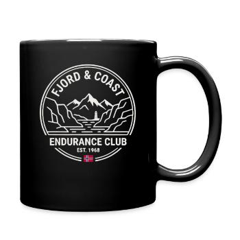 Fjord & Coast Endurance Club - Tasse einfarbig - Schwarz - Rechts
