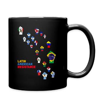 Mosaik des lateinamerikanischen Widerstands - Tasse einfarbig - Schwarz - Rechts