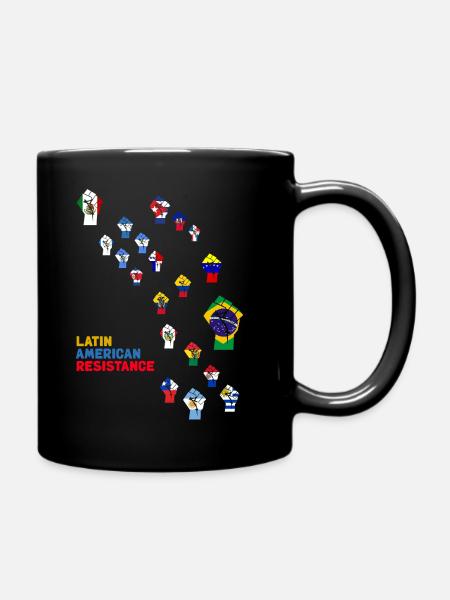 Mosaik des lateinamerikanischen Widerstands - Tasse einfarbig - Schwarz