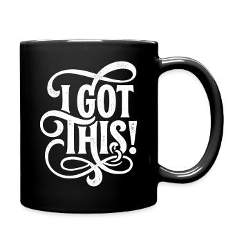 Ich habe diesen Flourish. - Tasse einfarbig - Schwarz - Rechts