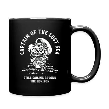 Captain Of The Lost Sea Pirat Skull Geschenk - Tasse einfarbig - Schwarz - Rechts