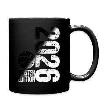 Basketball Master Shirt 2026, black and white - Full Colour Mug - black - Right
