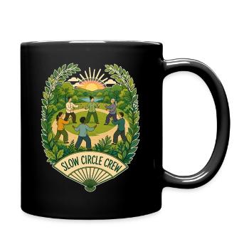 SLOW CIRCLE CREW Clouds - Full Colour Mug - black - Right