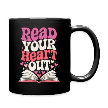 Lire Ton Cœur Libre Rétro - Mug uni - noir - Droite