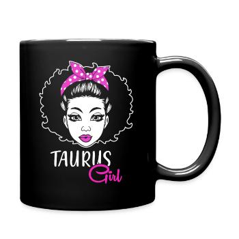 Zodiac sign Taurus - Full Colour Mug - black - Right