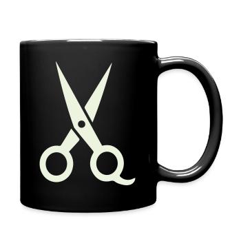 schere_icon- - Tasse einfarbig - Schwarz - Rechts