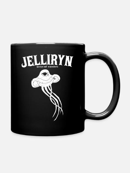 strange_ocean_JELLIRYN_white - Tasse einfarbig - Schwarz