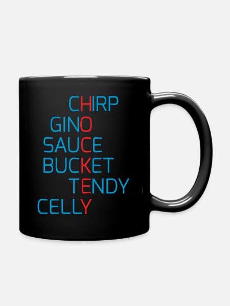hockey_talk_red_blue - Tasse einfarbig - Schwarz