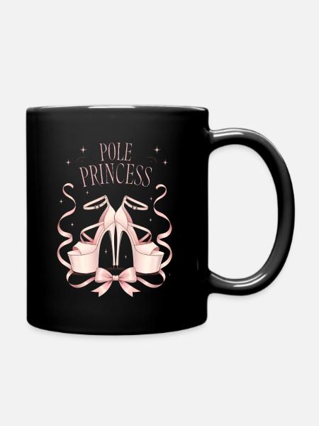 Pole Princess Rosa Highheels - Tasse einfarbig - Schwarz