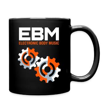 Electronic Body Music - EBM Industrial - Tasse einfarbig - Schwarz - Rechts