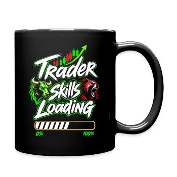 Trader skills loading - Tasse einfarbig - Schwarz - Rechts