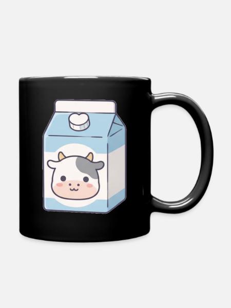 Milch - Tasse einfarbig - Schwarz