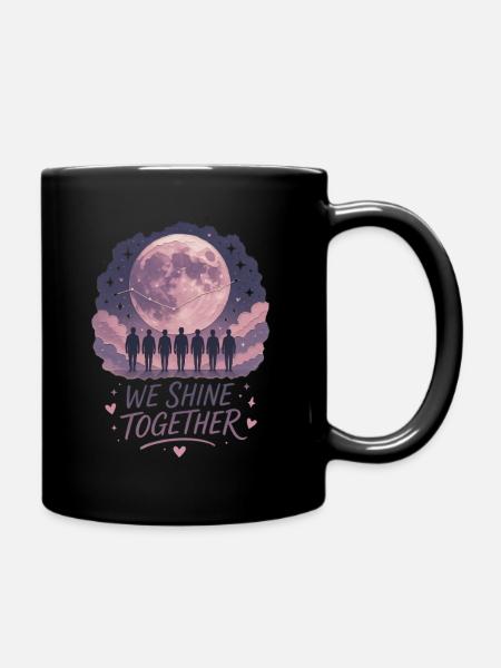 Lunares Leuchten und Einheit - Tasse einfarbig - Schwarz
