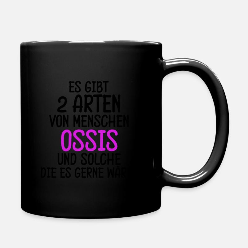 50. Geburtstag Ossi ddr Mama Oma Geschenk Spruch - Tasse einfarbig - Schwarz