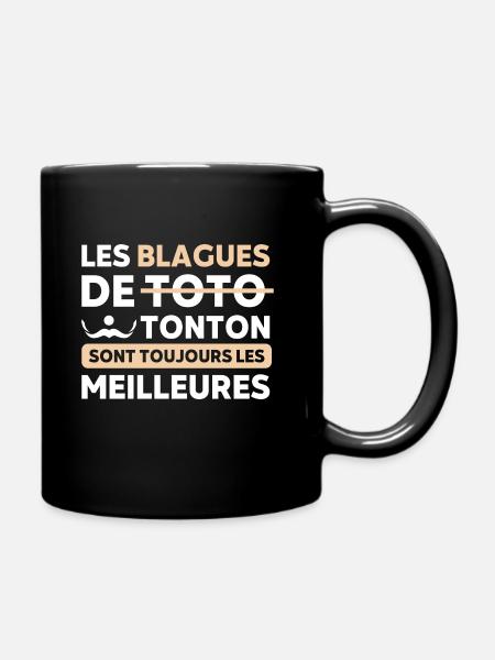 Meilleurs tontons cadeau pour tonton drôle - Mug uni - noir
