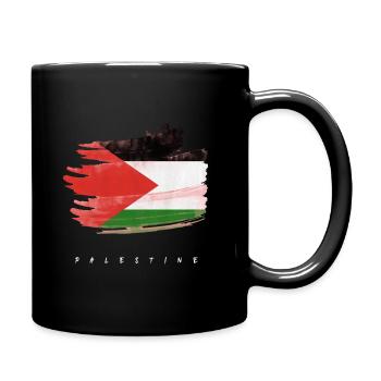 Palestine Palestinian Flag Watercolors - Full Colour Mug - black - Right