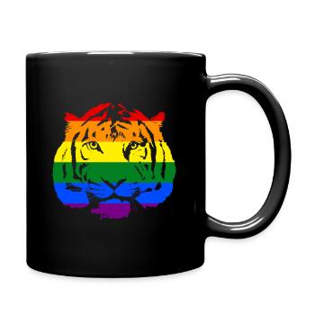 LGBT Tiger - Full Colour Mug - black - Right