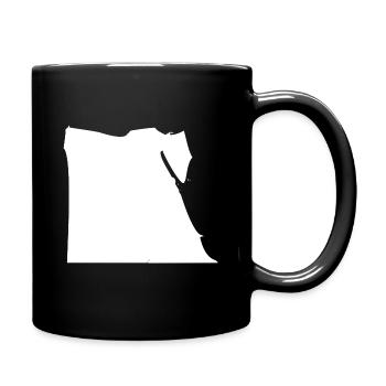 Egypt map flag - Full Colour Mug - black - Right